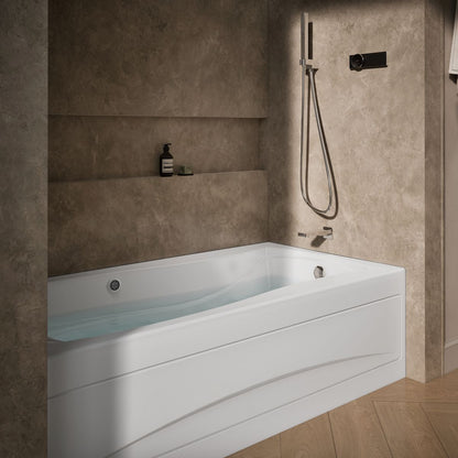 KOHLER K-1257-RAW Mariposa 72" x 36" alcove whirlpool bath with Bask heated surface, right drain