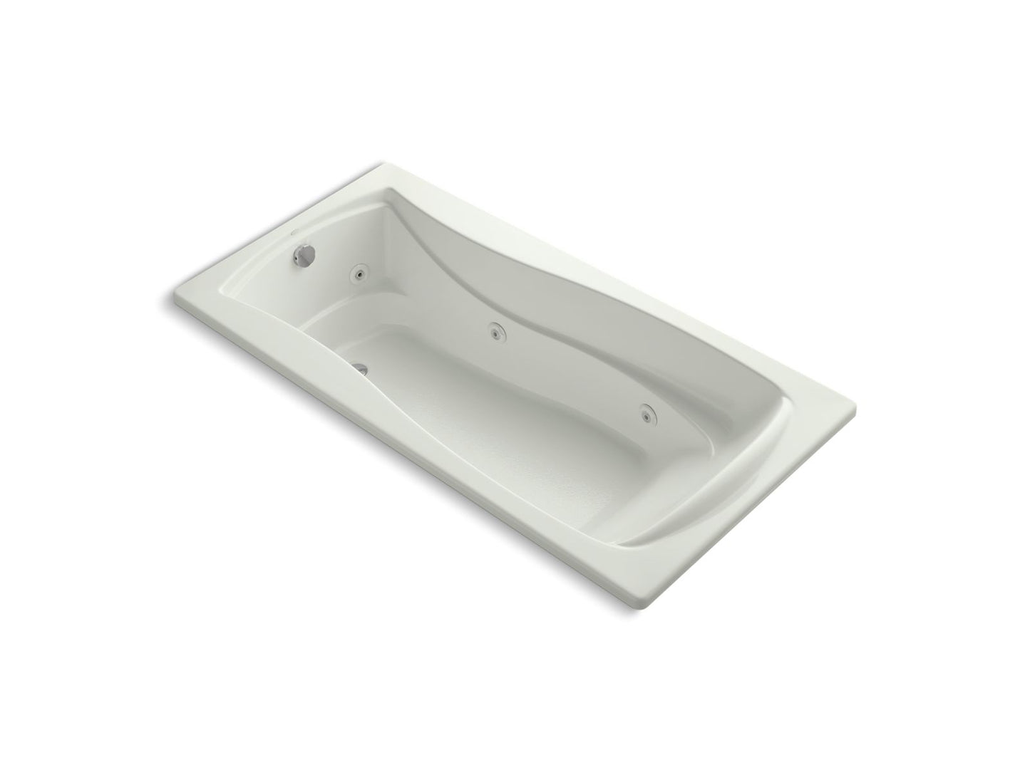 KOHLER K-1257-W1 Mariposa 72" x 36" drop-in whirlpool bath with Bask heated surface
