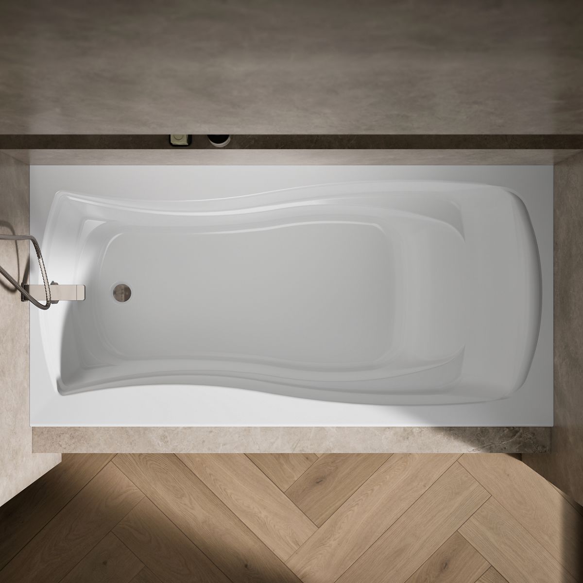 KOHLER K-1259-L Mariposa 72" x 36" alcove bath, left drain