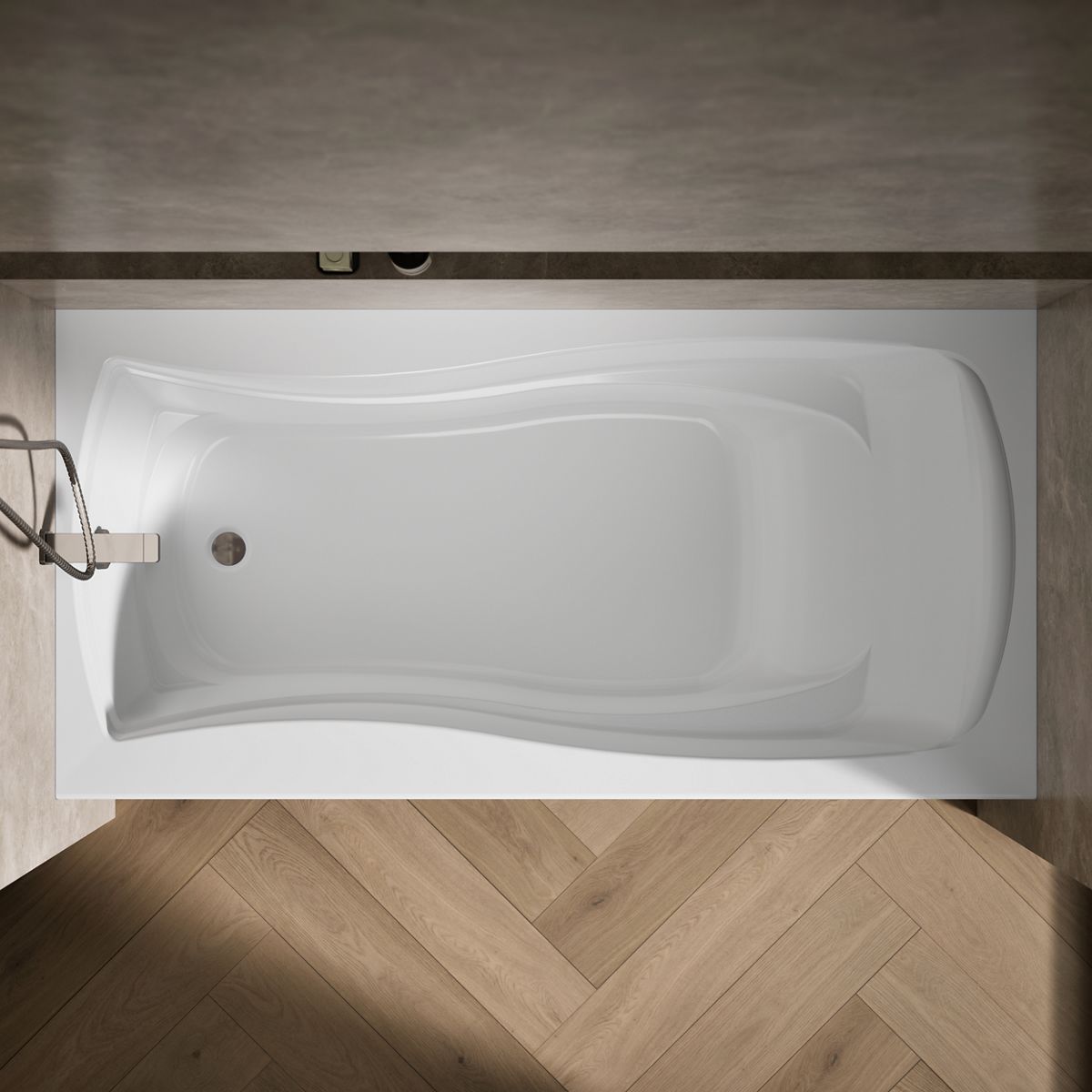 KOHLER K-1259-LA Mariposa 72" x 36" alcove bath, left drain