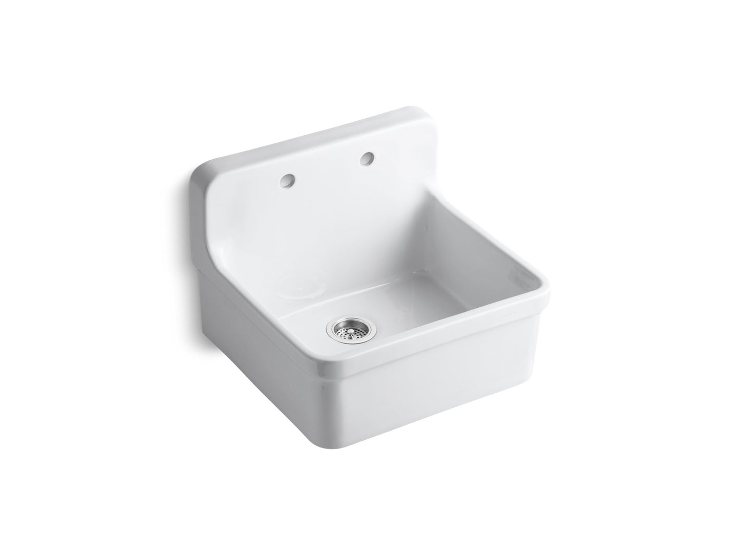 KOHLER K-12701 Gilford 24" top-/wall-mount single-bowl farmhouse kitchen sink