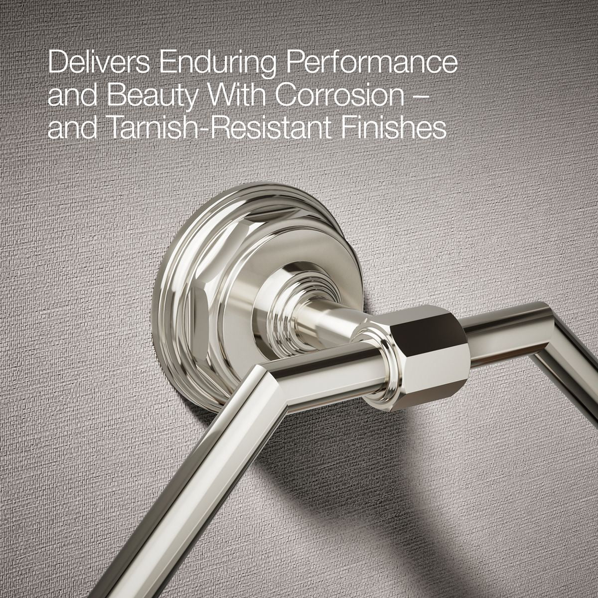 KOHLER K-13112 Pinstripe Towel ring