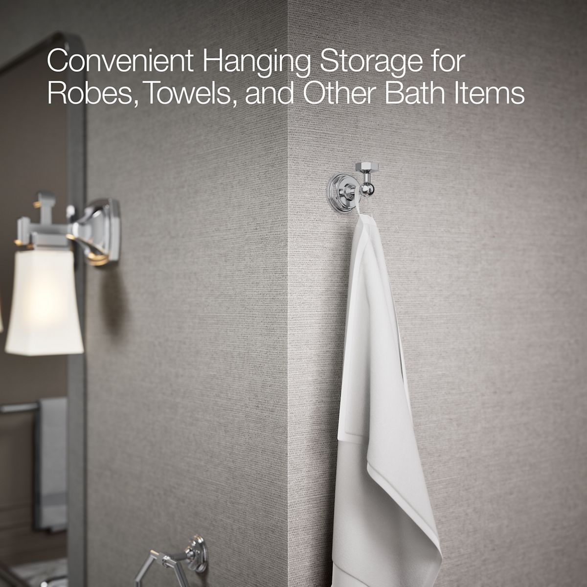 KOHLER K-13113 Pinstripe Robe hook