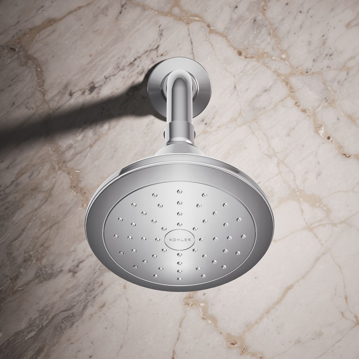 KOHLER K-13137-AK Pinstripe Single-function showerhead, 2.5 gpm