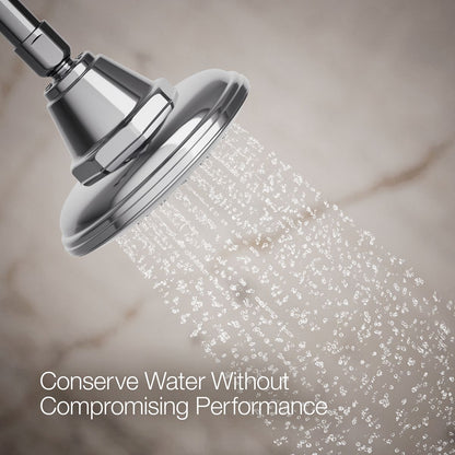 KOHLER K-13137-AK Pinstripe Single-function showerhead, 2.5 gpm