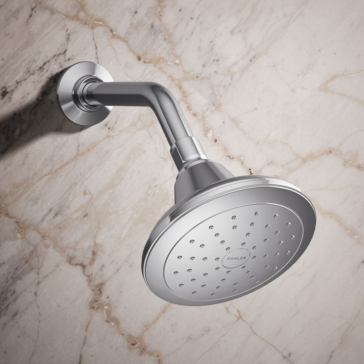 KOHLER K-13137-AK Pinstripe Single-function showerhead, 2.5 gpm
