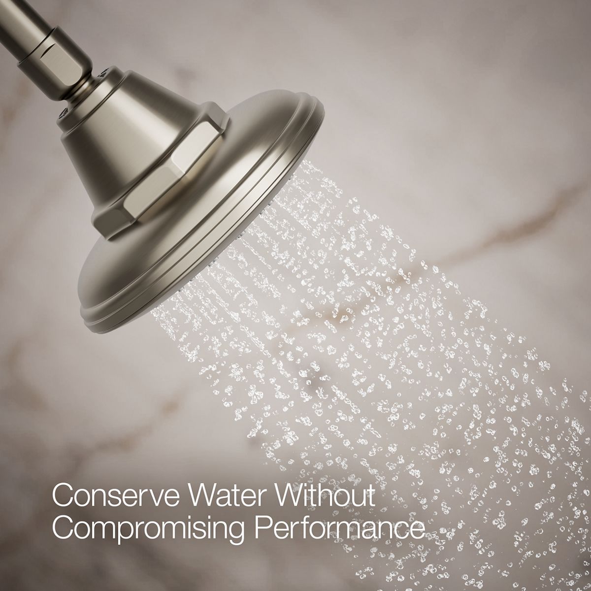 KOHLER K-13137-AK Pinstripe Single-function showerhead, 2.5 gpm