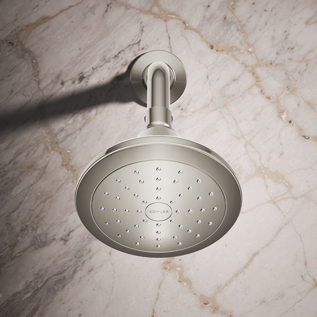 KOHLER K-13137-AK Pinstripe Single-function showerhead, 2.5 gpm