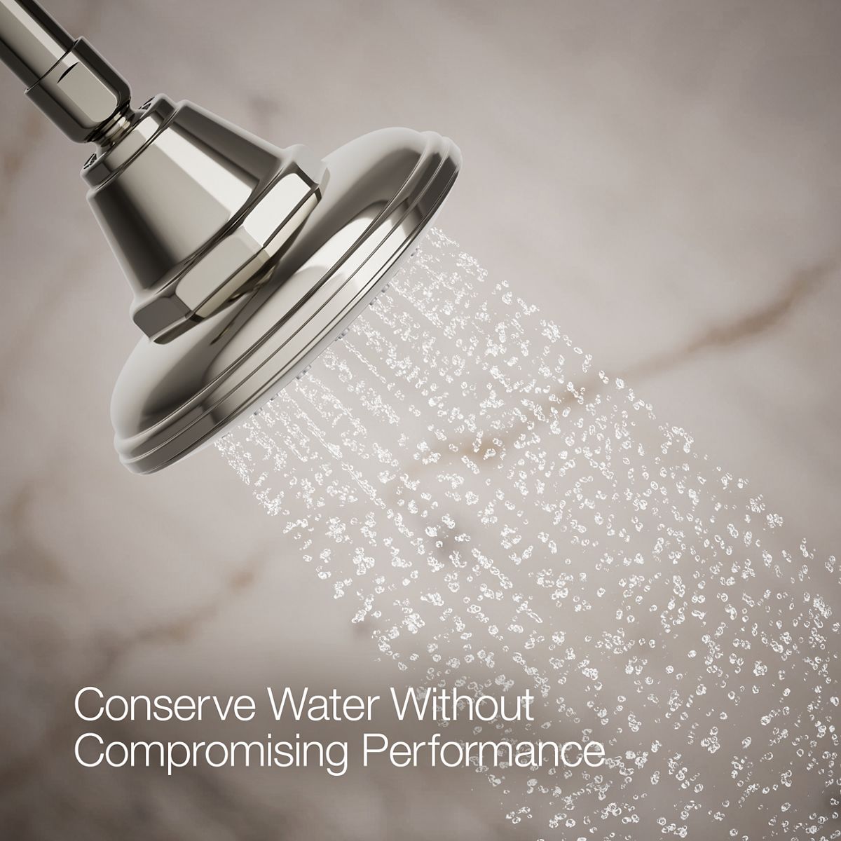 KOHLER K-13137-AK Pinstripe Single-function showerhead, 2.5 gpm