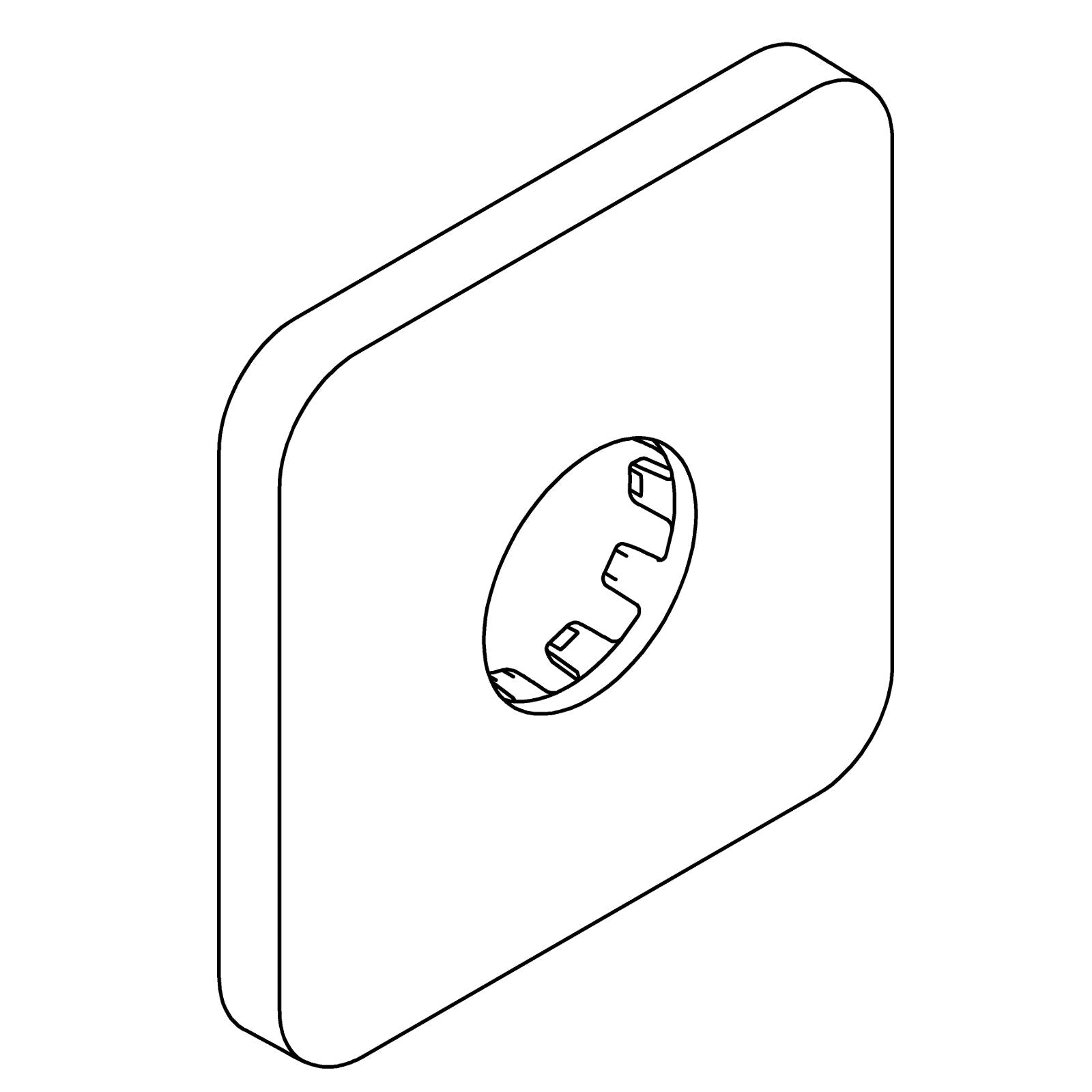 KOHLER K-1347279 Escutcheon, Square