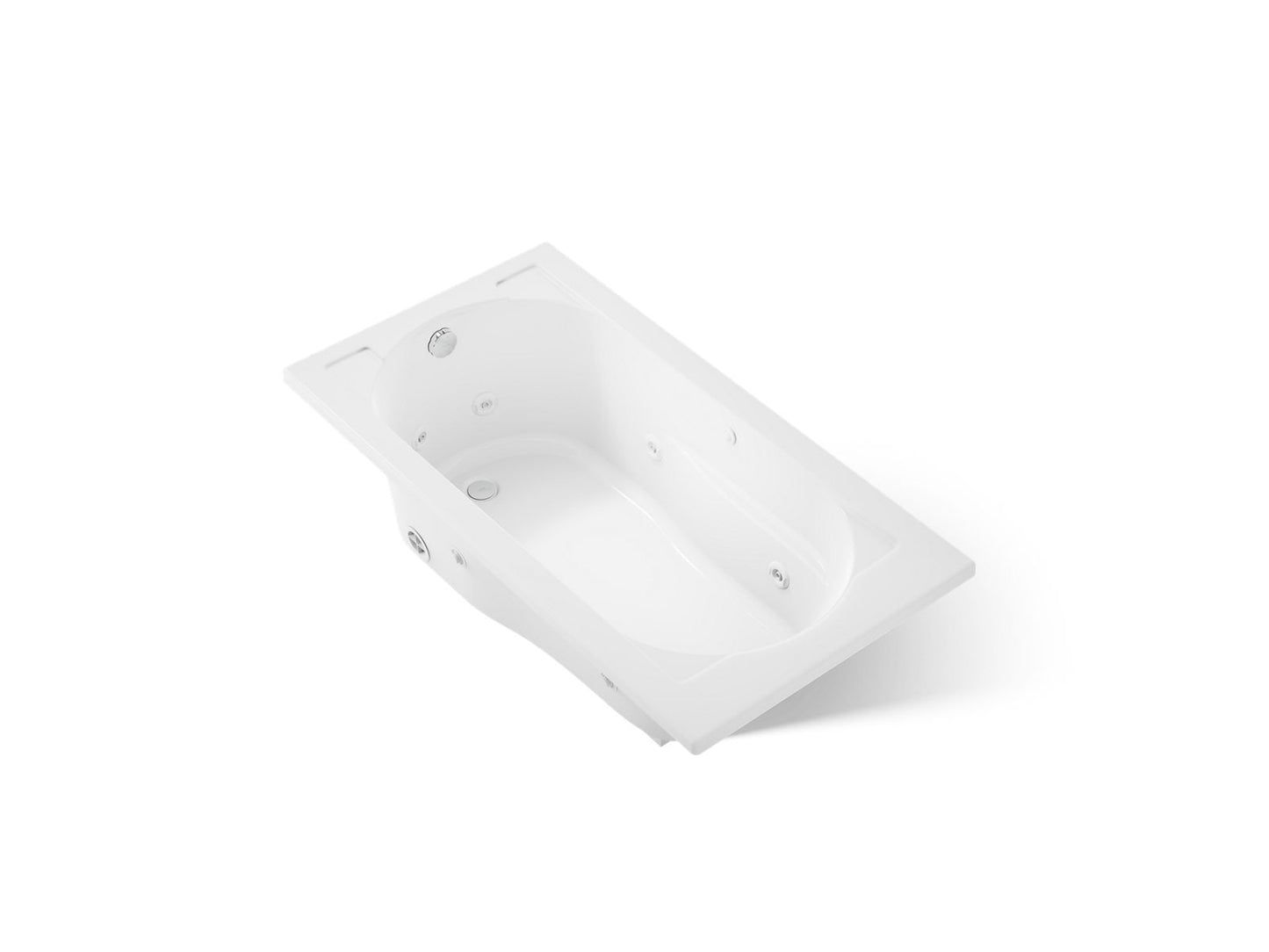 KOHLER K-1357-H Devonshire 60" x 32" drop-in whirlpool bath with and heater