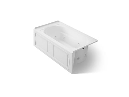 KOHLER K-1357-RA Devonshire 60" x 32" alcove whirlpool bath, right drain