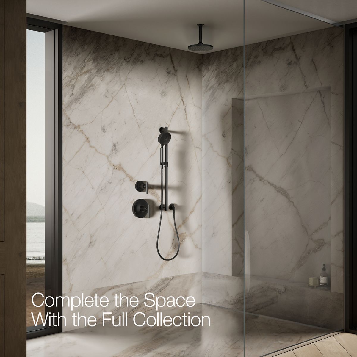 KOHLER Contemporary Round 8" single-function rainhead, 2.5 gpm