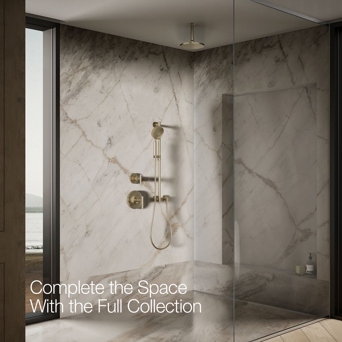 KOHLER Contemporary Round 8" single-function rainhead, 2.5 gpm