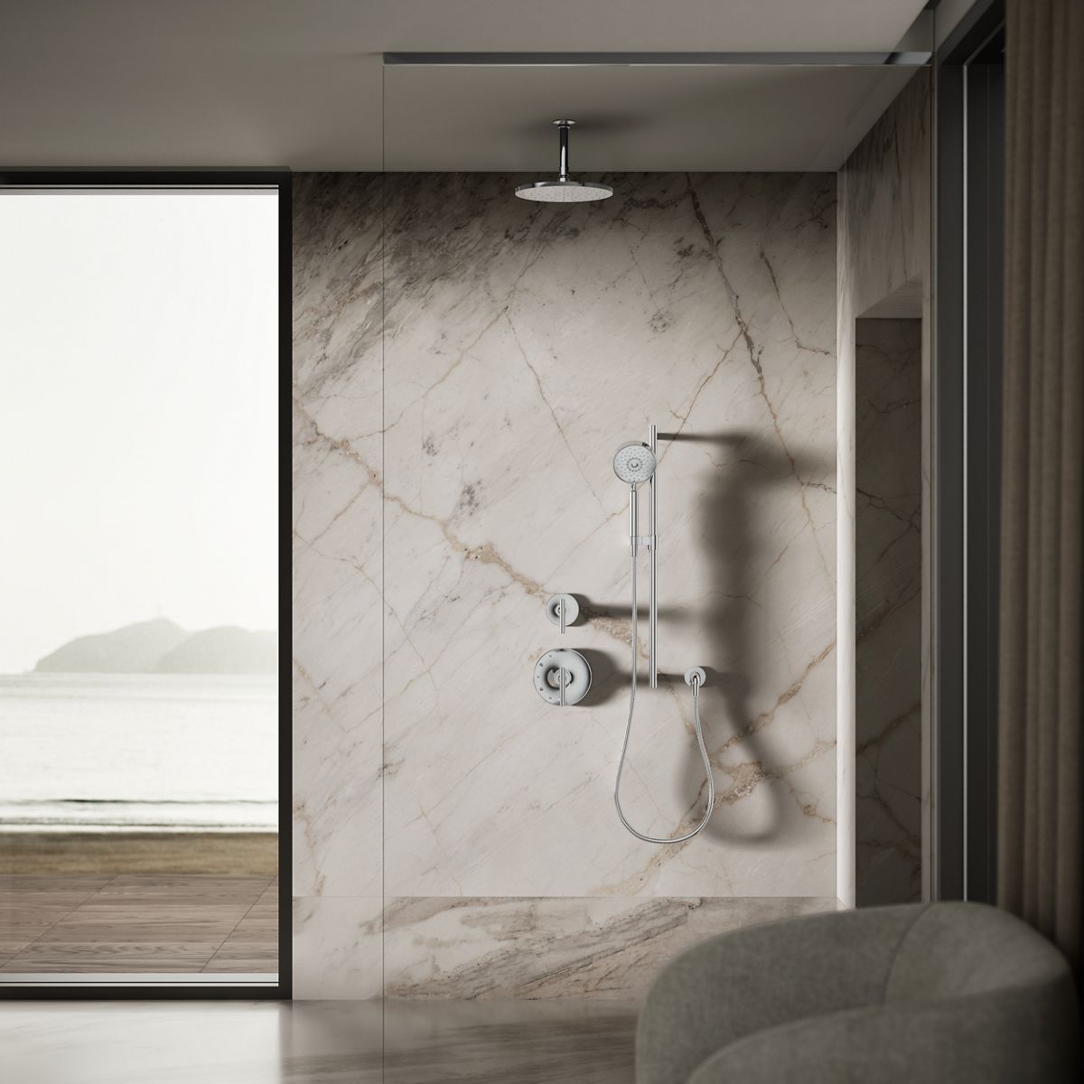 KOHLER Contemporary Round 10" single-function rainhead, 1.75 gpm