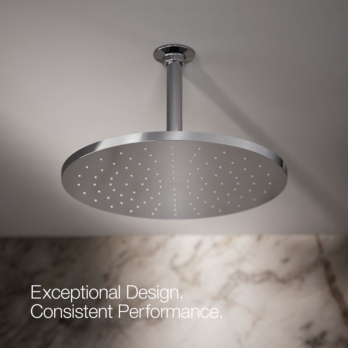 KOHLER Contemporary Round 12" single-function rainhead, 2.5 gpm