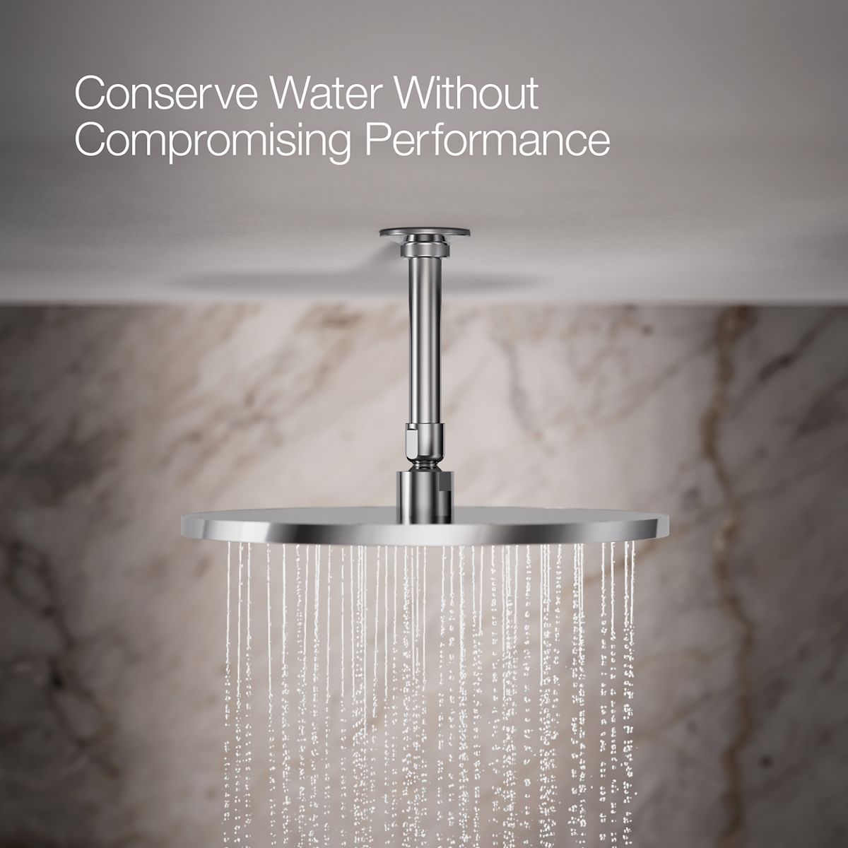 KOHLER Contemporary Round 12" single-function rainhead, 2.5 gpm