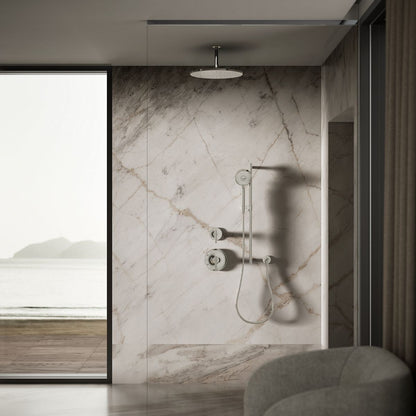 KOHLER Contemporary Round 14” single-function rainhead, 2.5 gpm