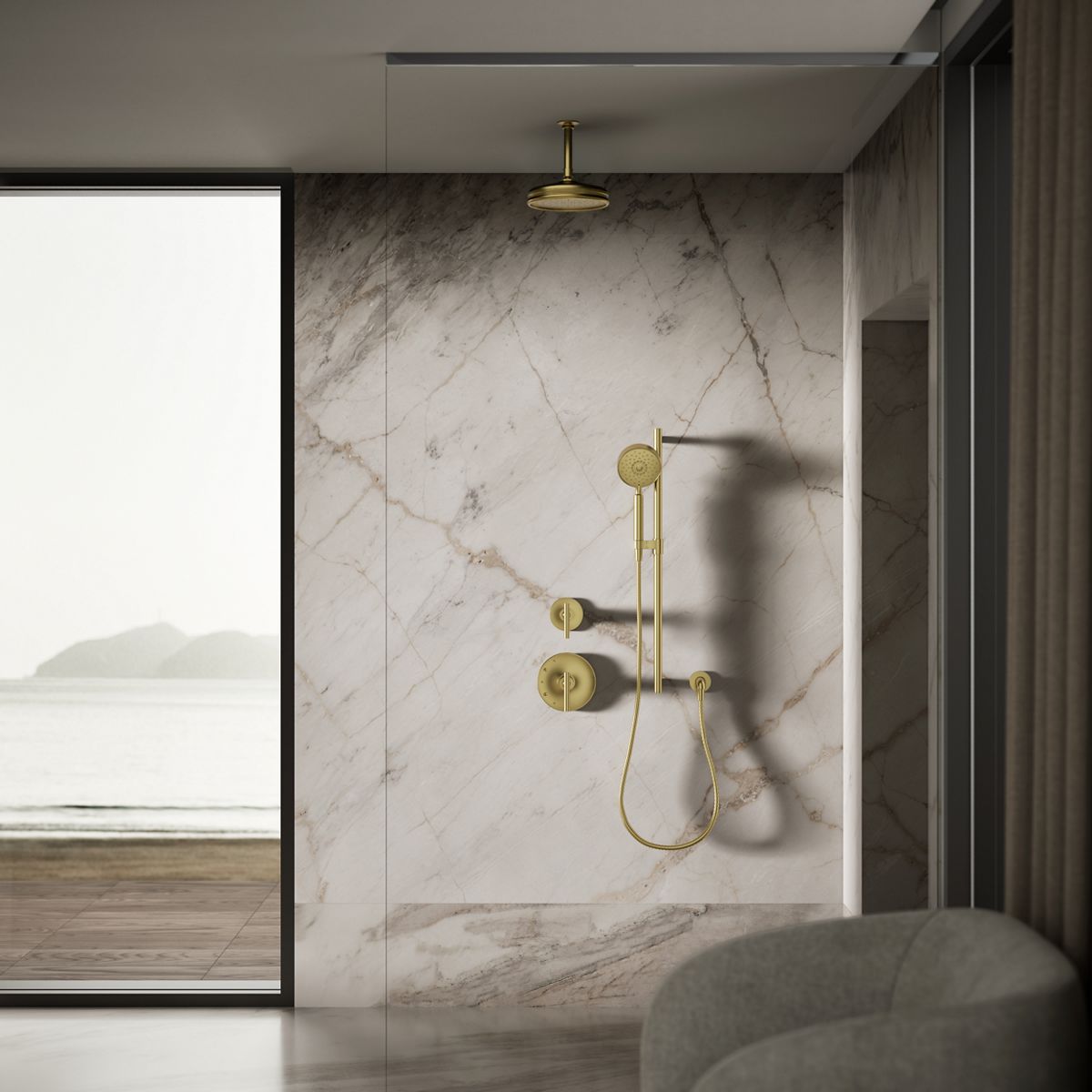 KOHLER K-13692 8" 2.5 gpm rainhead with Katalyst air-induction technology