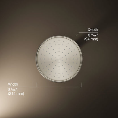 KOHLER K-13692 8" 2.5 gpm rainhead with Katalyst air-induction technology