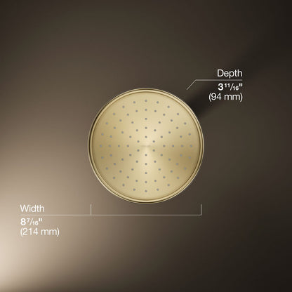 KOHLER K-13692 8" 2.5 gpm rainhead with Katalyst air-induction technology