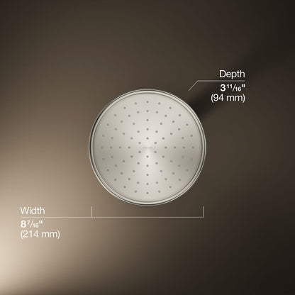 KOHLER K-13692 8" 2.5 gpm rainhead with Katalyst air-induction technology