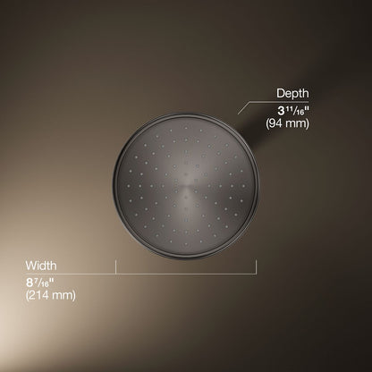KOHLER K-13692 8" 2.5 gpm rainhead with Katalyst air-induction technology