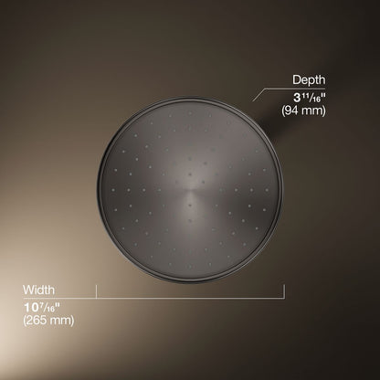 KOHLER K-13693 10" 2.5 gpm rainhead with Katalyst air-induction technology