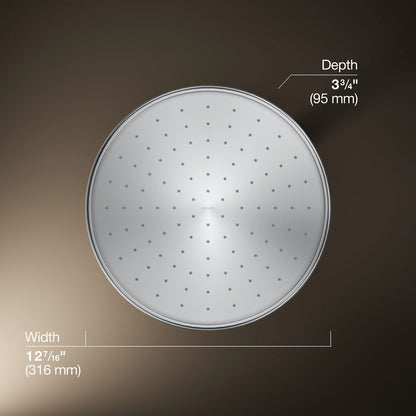 KOHLER K-13694 12" 2.5 gpm rainhead with Katalyst air-induction technology