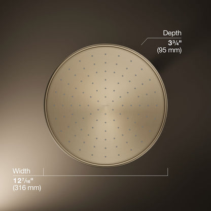 KOHLER K-13694 12" 2.5 gpm rainhead with Katalyst air-induction technology