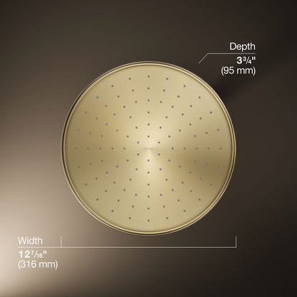 KOHLER K-13694 12" 2.5 gpm rainhead with Katalyst air-induction technology