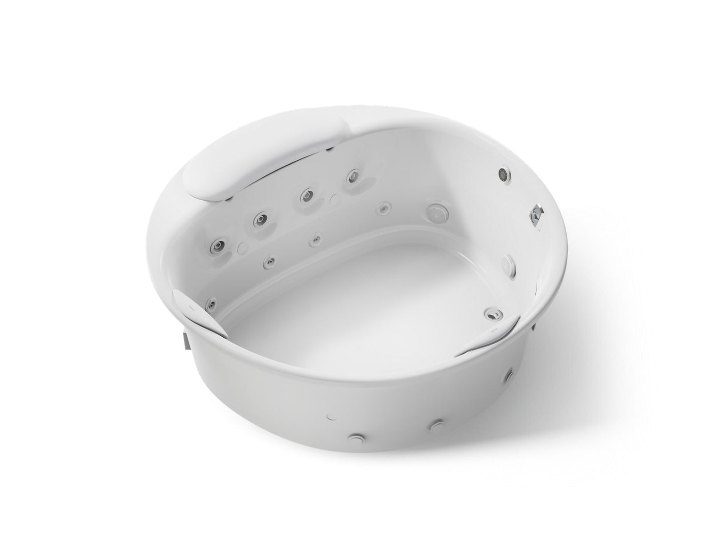 KOHLER K-1394-H2 RiverBath 66" drop-in heated whirlpool bath with chromatherapy