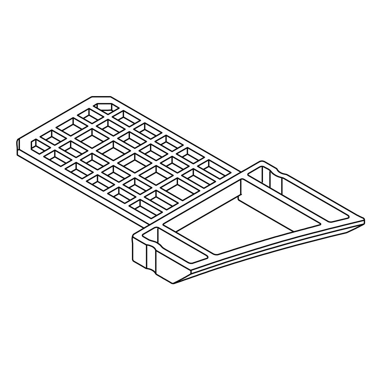 KOHLER K-1405664 Doe Front Filter Frame, black black
