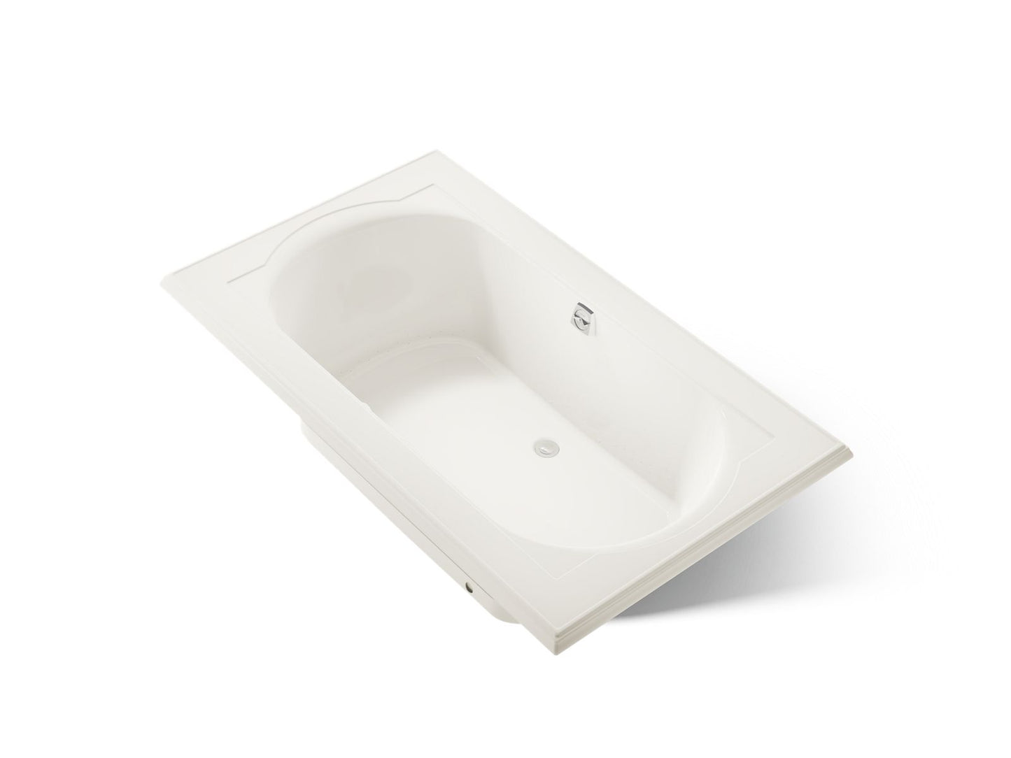 KOHLER K-1418-GHW Memoirs 72" x 42" drop-in Heated BubbleMassage air bath with Bask heated surface