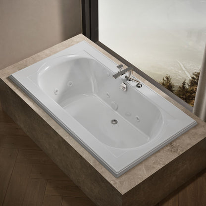 KOHLER K-1418-JHC Memoirs 72" x 42" drop-in whirlpool bath