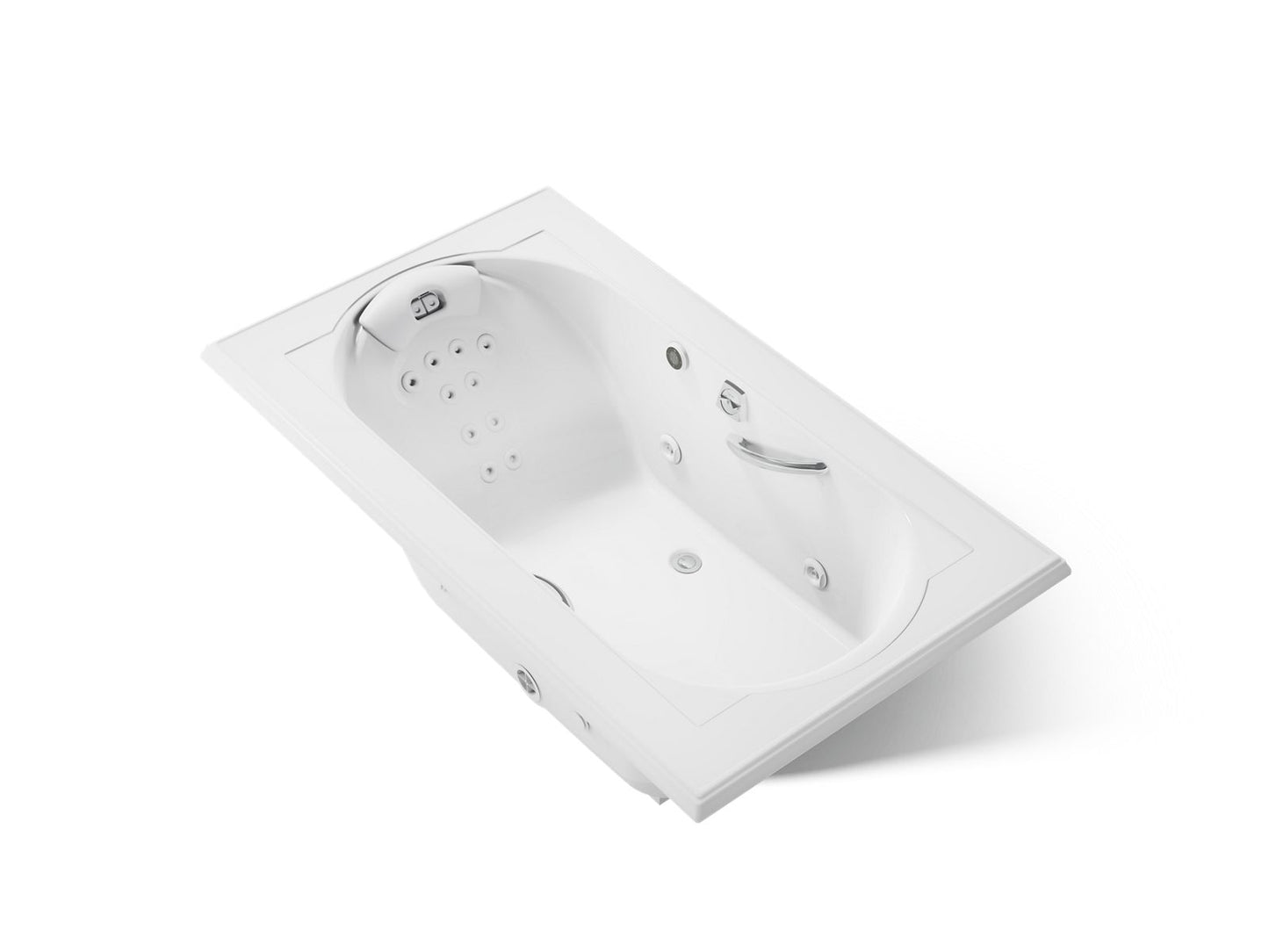 KOHLER K-1418-M Memoirs 72" x 42" drop-in heated whirlpool bath