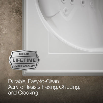 KOHLER K-1418-V Memoirs 72" x 42" drop-in Effervescence whirlpool bath