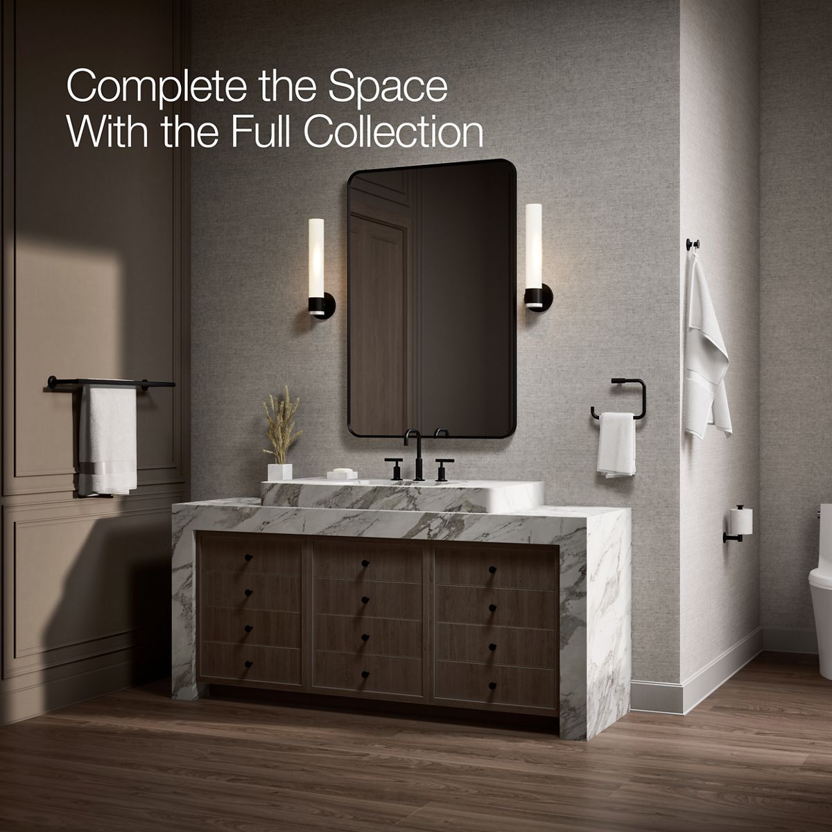 KOHLER Purist 24" Double towel bar