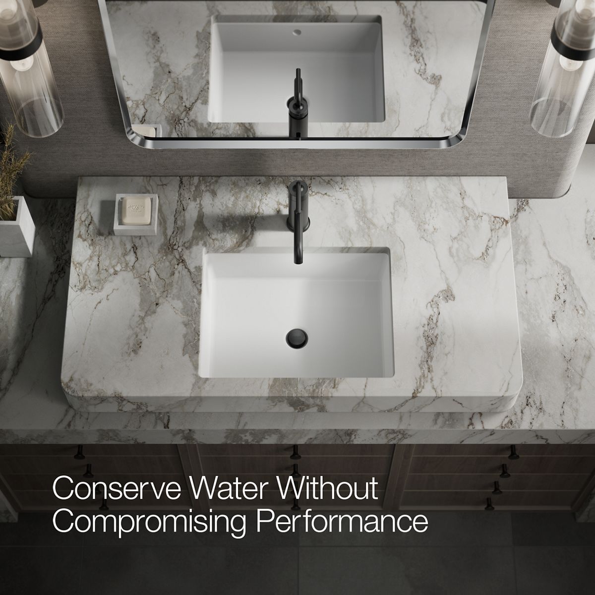 KOHLER Purist Single-handle bathroom sink faucet with Straight Lever handle, 1.2 gpm