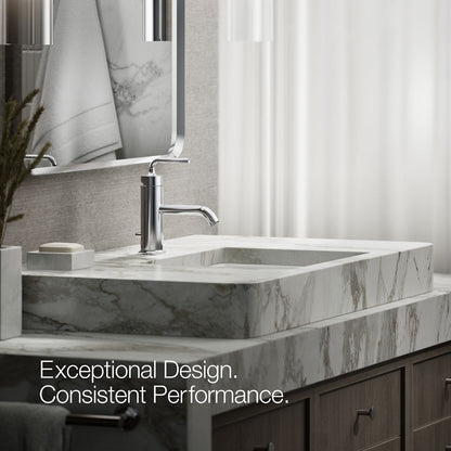 KOHLER Purist Single-handle bathroom sink faucet with Straight Lever handle, 1.2 gpm