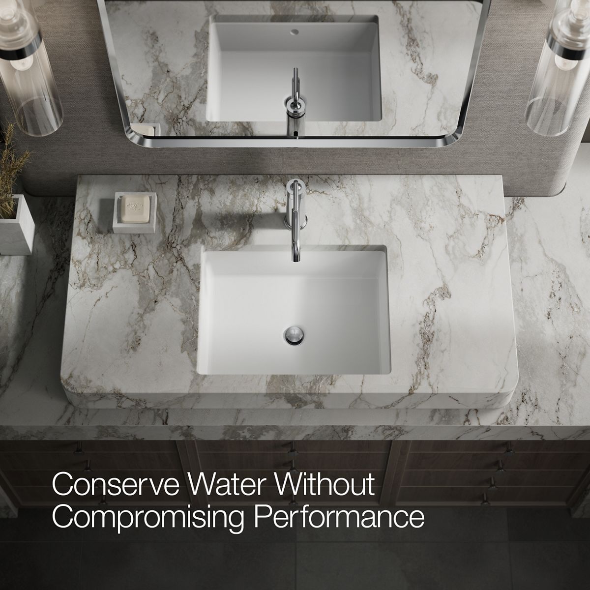 KOHLER Purist Single-handle bathroom sink faucet with Straight Lever handle, 1.2 gpm