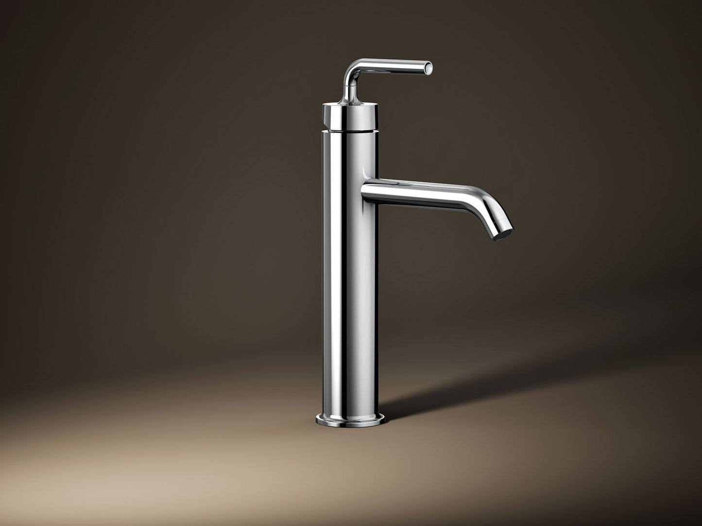 KOHLER Purist Tall single-handle bathroom sink faucet with Lever handle, 1.2 gpm