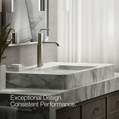 KOHLER Purist Tall single-handle bathroom sink faucet with Lever handle, 1.2 gpm