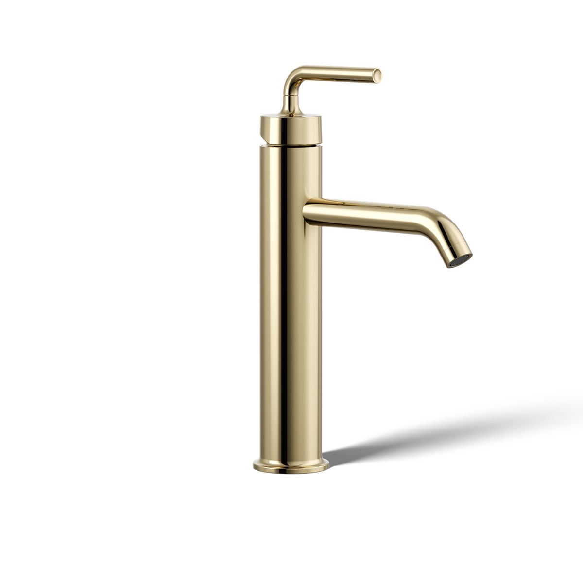 KOHLER Purist Tall single-handle bathroom sink faucet with Lever handle, 1.2 gpm