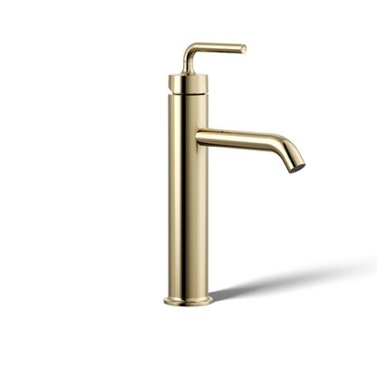 KOHLER Purist Tall single-handle bathroom sink faucet with Lever handle, 1.2 gpm
