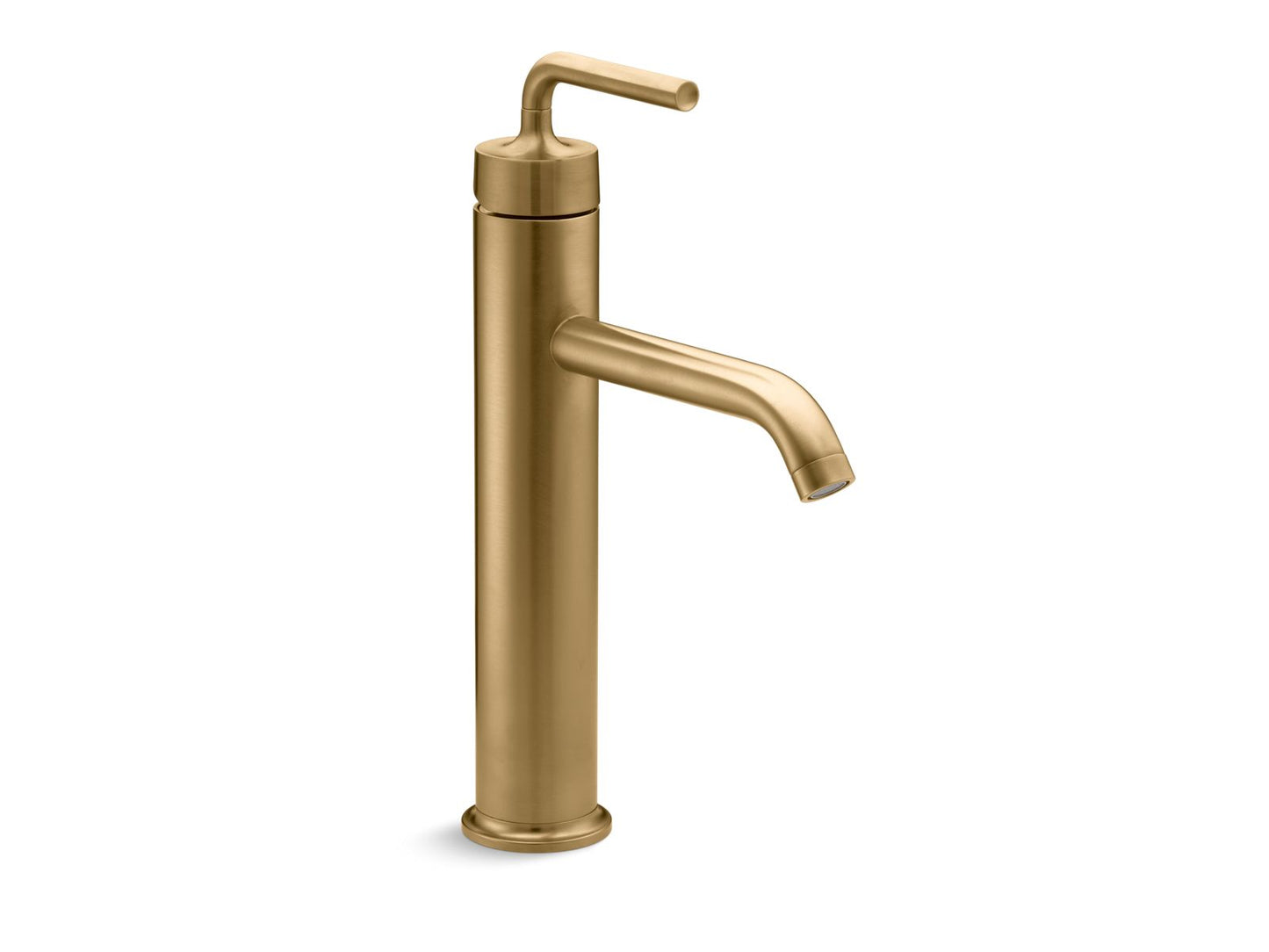 KOHLER Purist Tall single-handle bathroom sink faucet with Lever handle, 1.2 gpm