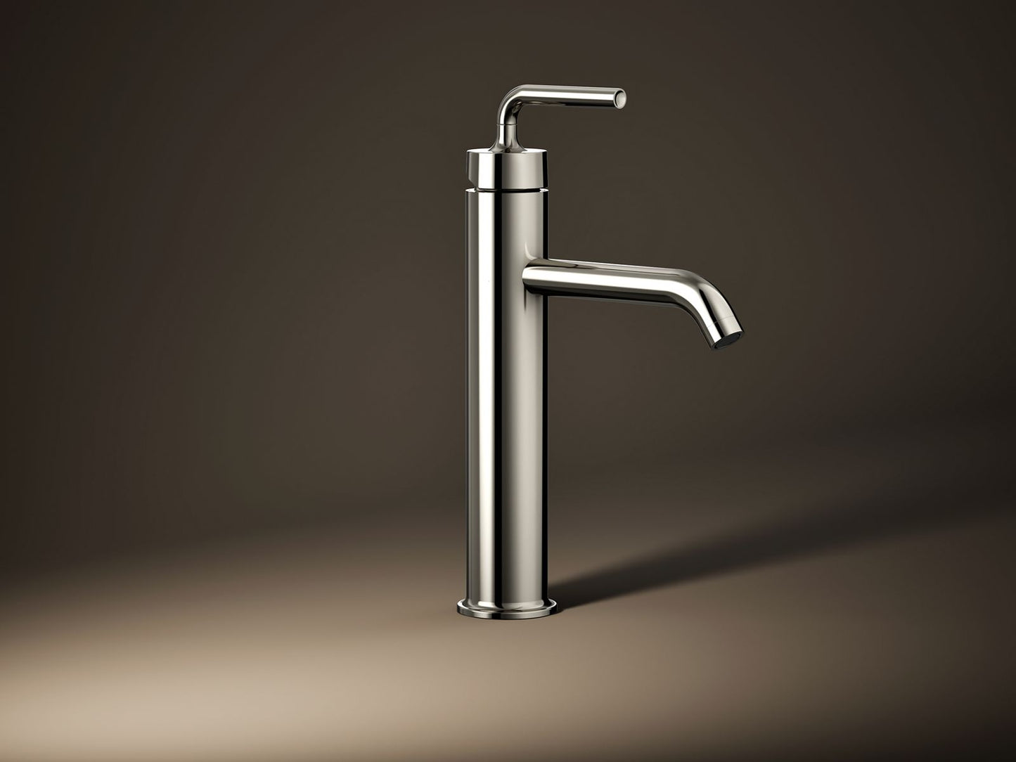 KOHLER Purist Tall single-handle bathroom sink faucet with Lever handle, 1.2 gpm