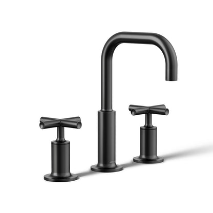 KOHLER Purist Widespread bathroom sink faucet with Cross handles, 1.2 gpm