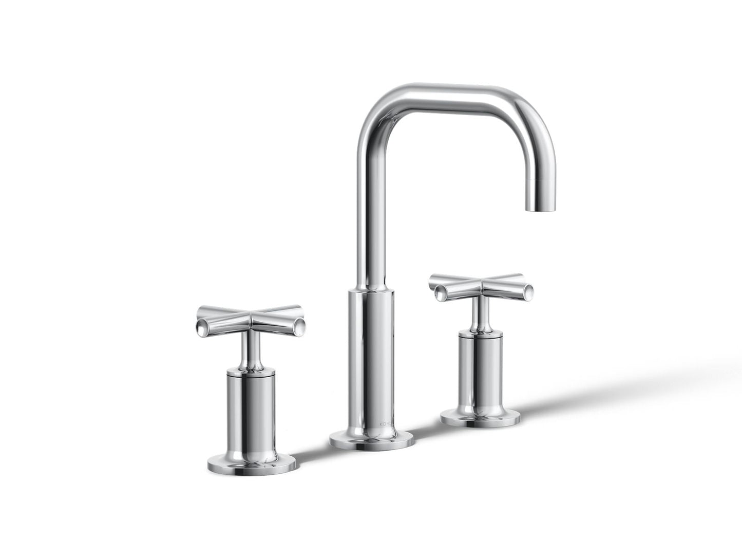 KOHLER Purist Widespread bathroom sink faucet with Cross handles, 1.2 gpm