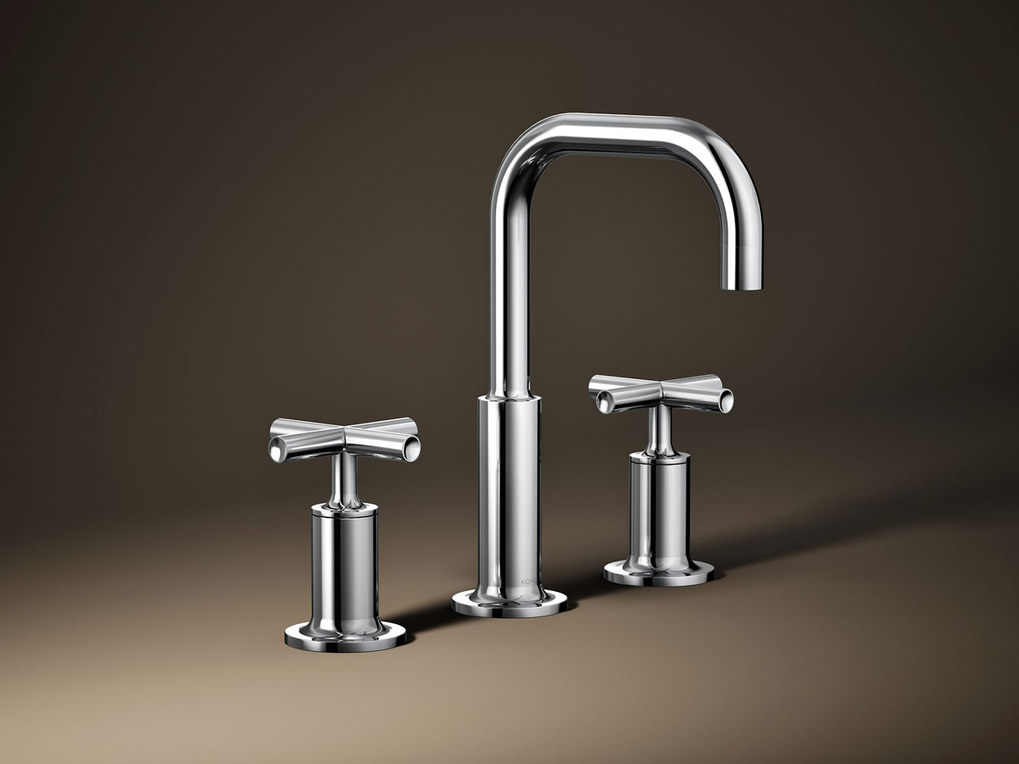 KOHLER Purist Widespread bathroom sink faucet with Cross handles, 1.2 gpm